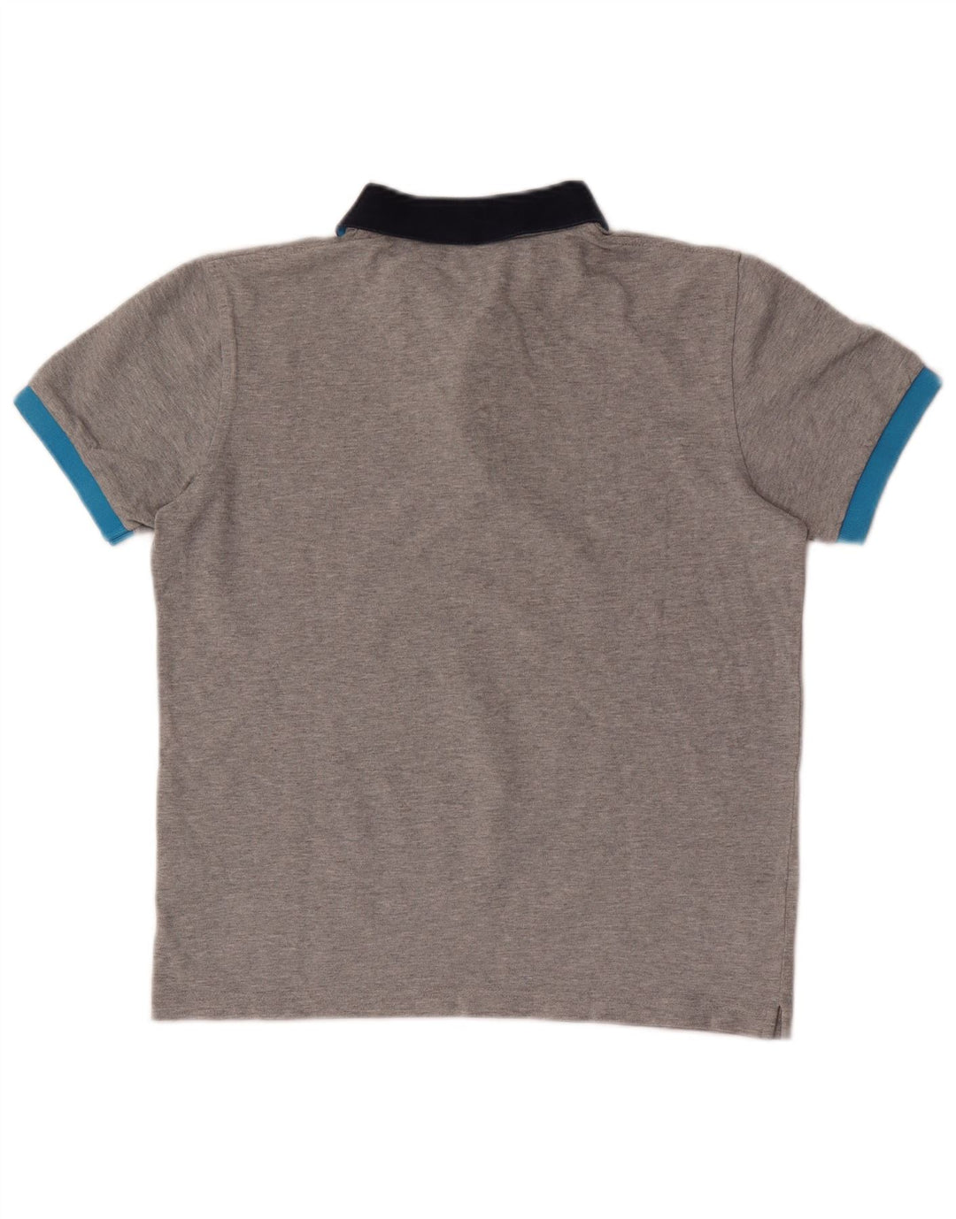 Polo da uomo Sun68 piccola in cotone color block grigio