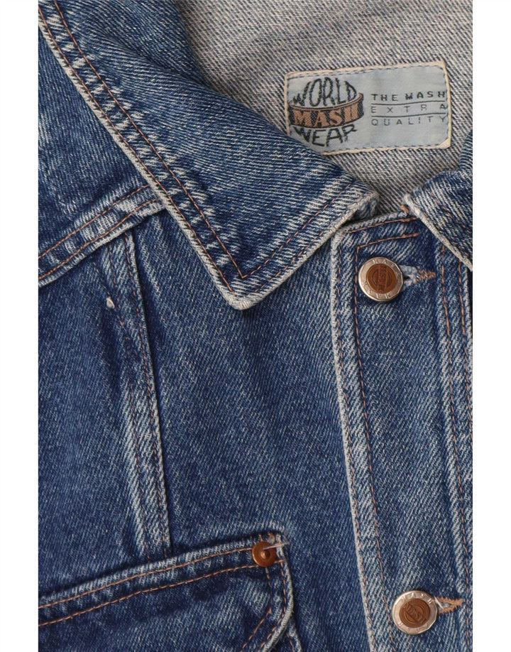 Giacca in denim da uomo Mash UK 42 XL cotone blu