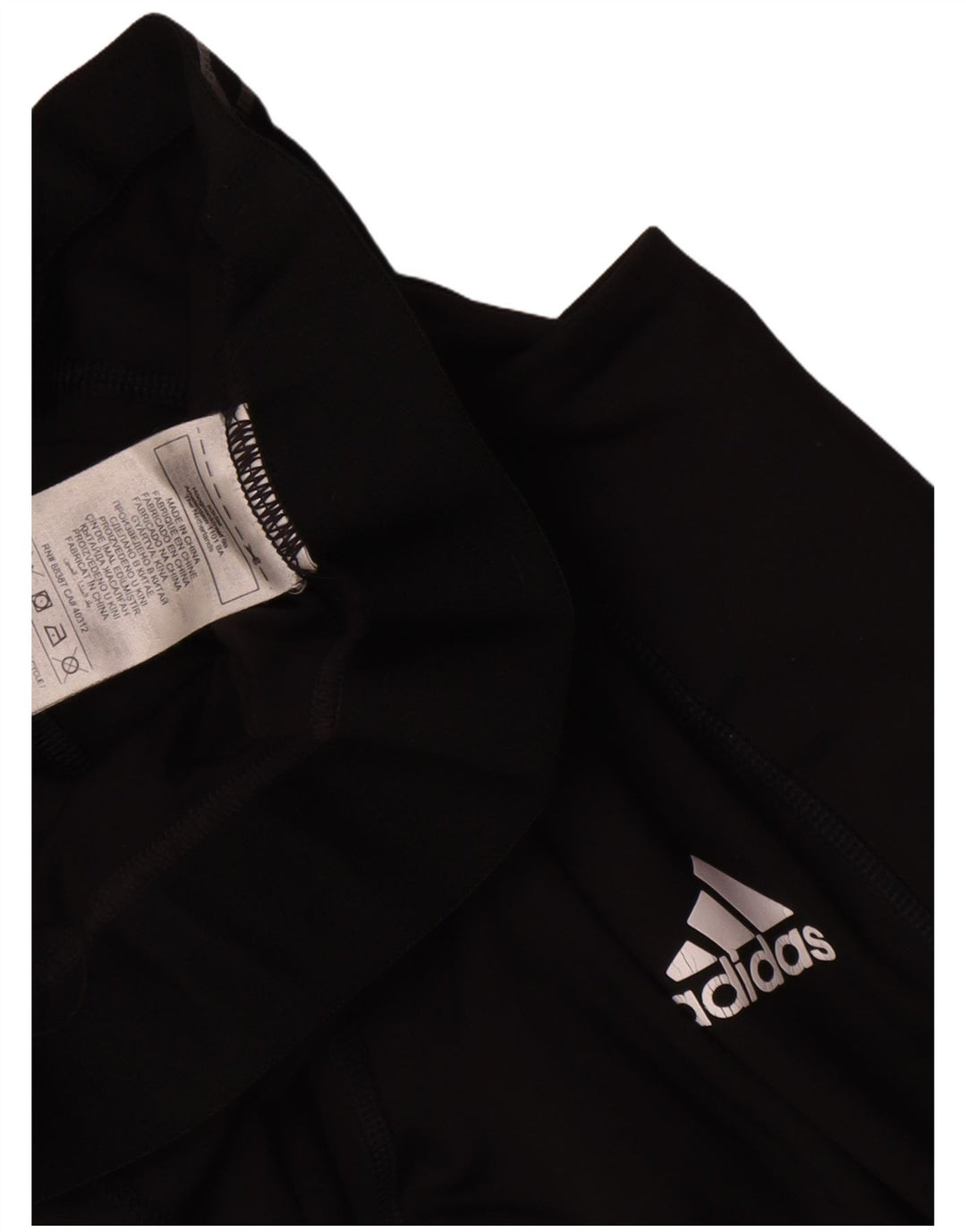 Leggings grafici da donna Adidas UK 8 Small poliestere nero