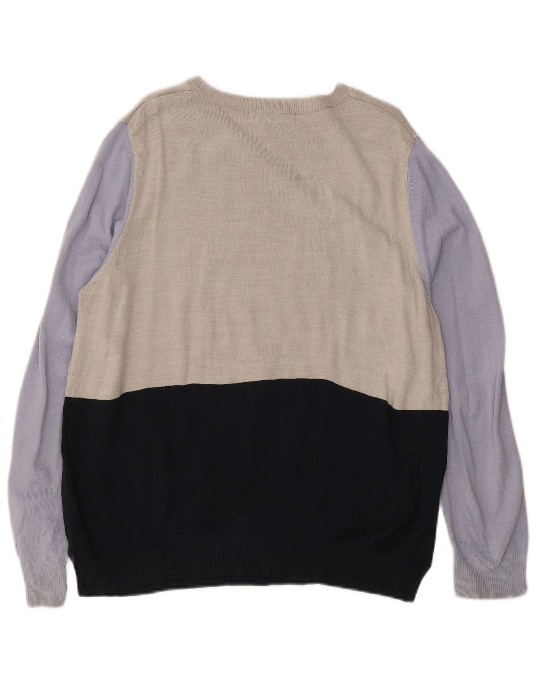 Maglione maglione con scollo a barca da uomo Marks & Spencer XS multicolore a blocchi di colore