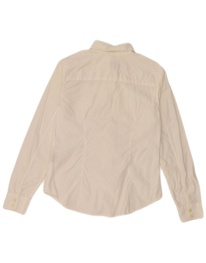 Camicia da donna Calvin Klein piccola in cotone bianco sporco