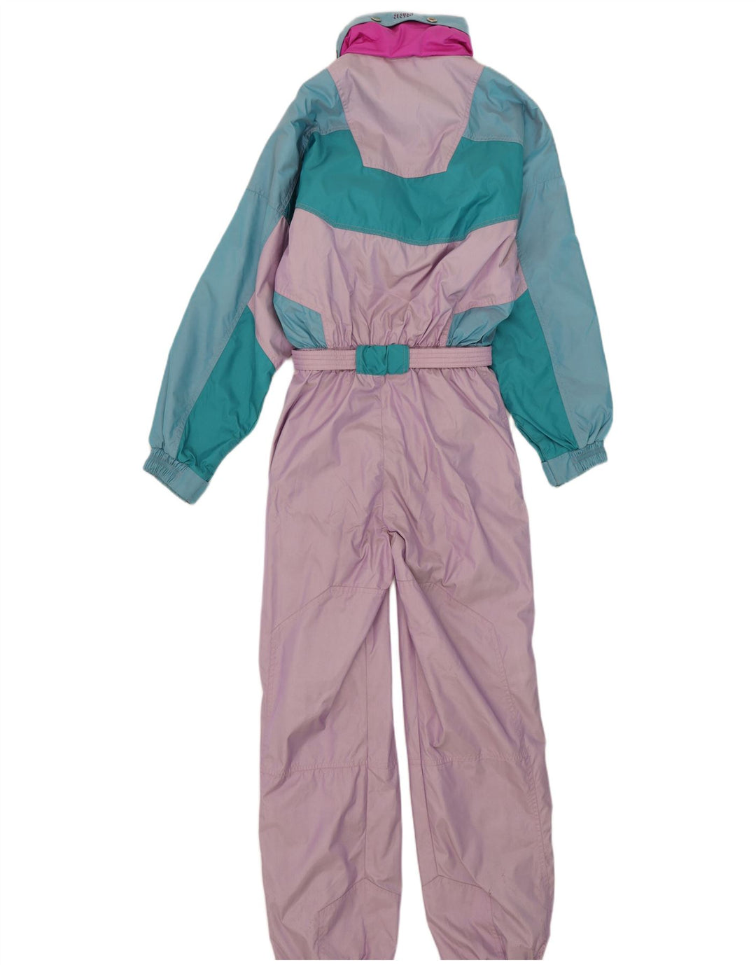 Tuta da sci vintage da donna EU 38 Medium multicolore Colourblock