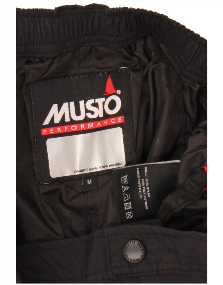 Pantaloncini casual grafici da uomo Musto medi W32 nylon nero