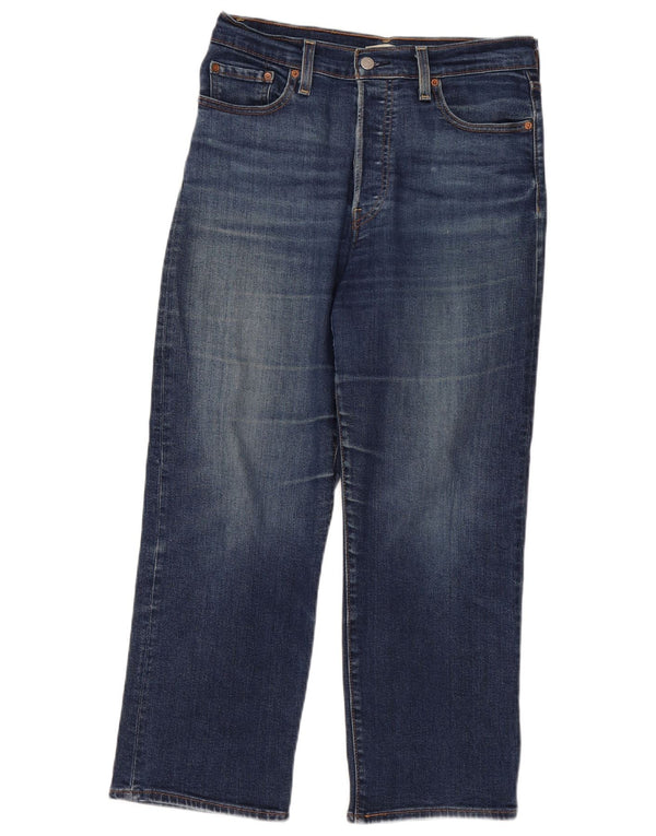 Levi's Womens Ribcage High Waist Straight Jeans W29 L26 Blue