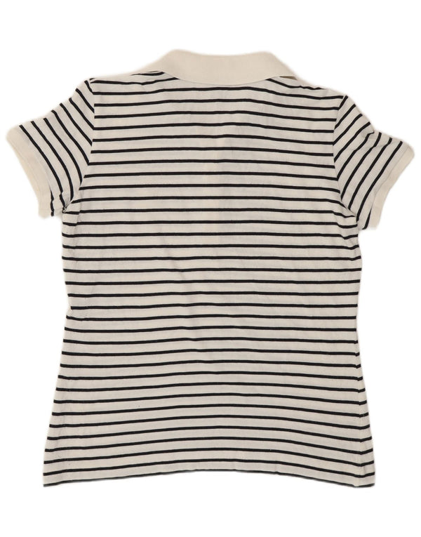 Polo da donna Marina Yachting UK 16 Large White Striped Nautical