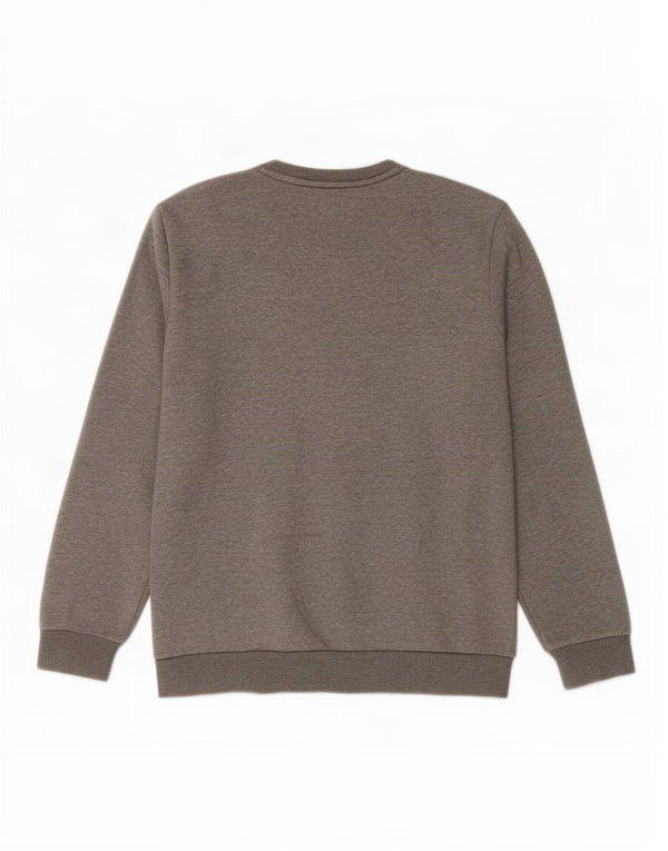 Puma Mens Sweatshirt Jumper Medium Grey Flecked Cotton