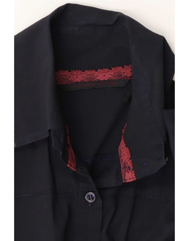 Camicia da donna Silvian Heach UK 12 medio blu navy
