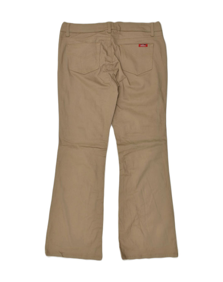 DICKIES Womens Bootcut Casual Trousers US 15 XL W34 L31 Brown Cotton | Vintage Dickies | Thrift | Second-Hand Dickies | Used Clothing | Messina Hembry 