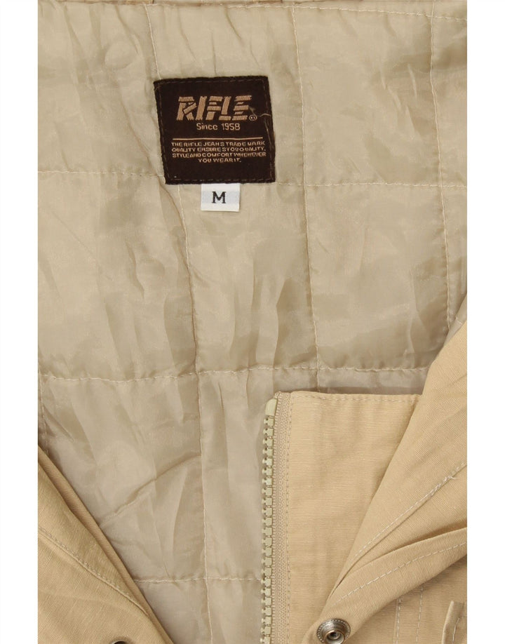 Giacca parka con cappuccio da donna Rifle UK 14 Poliestere beige medio
