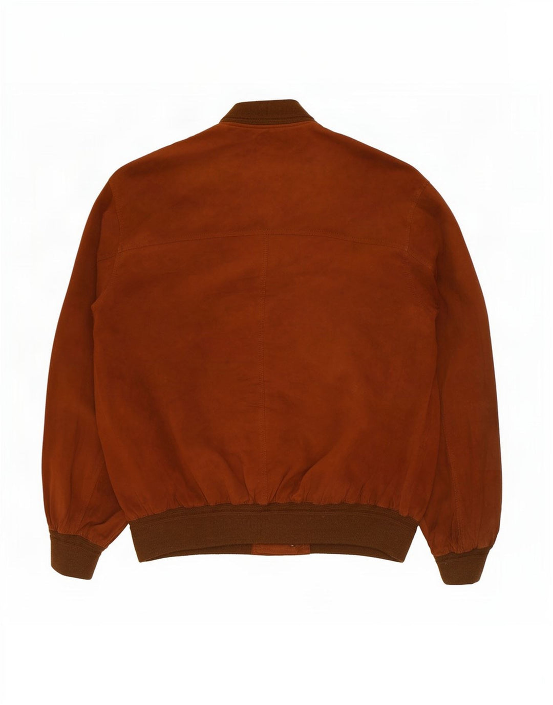 Giubbotto bomber in pelle scamosciata vintage da uomo UK 42 XL in pelle marrone
