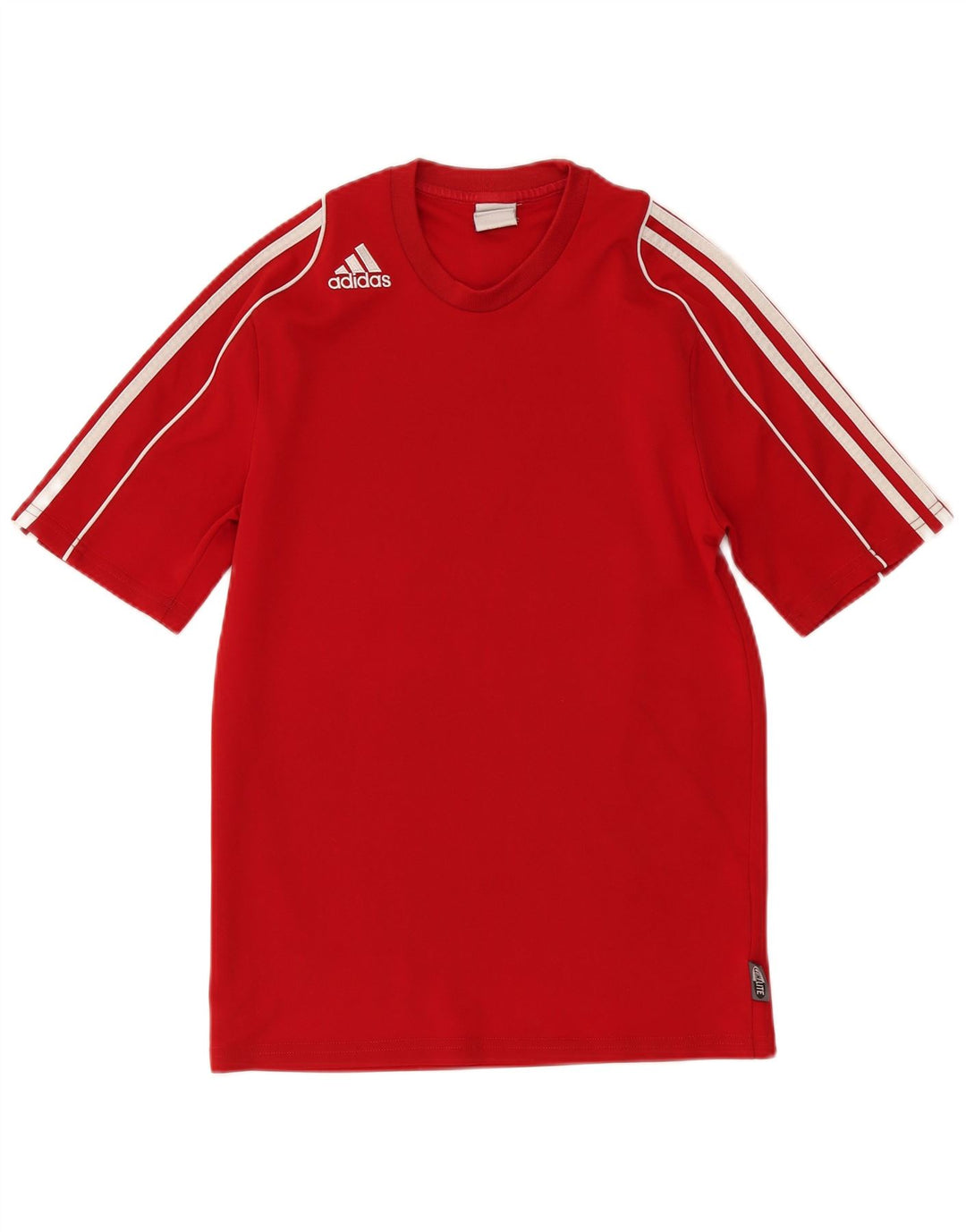 T-shirt Adidas Climalite da uomo piccola in poliestere rosso
