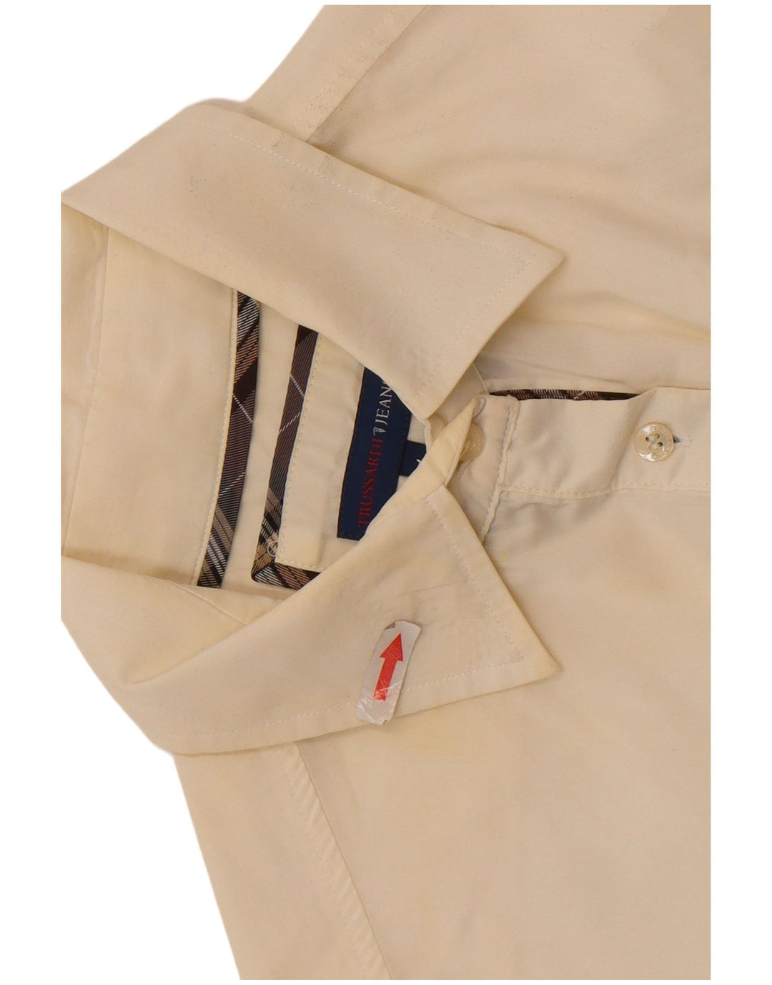 Camicia Trussardi Jeans Donna UK 16 Large Bianco Sporco