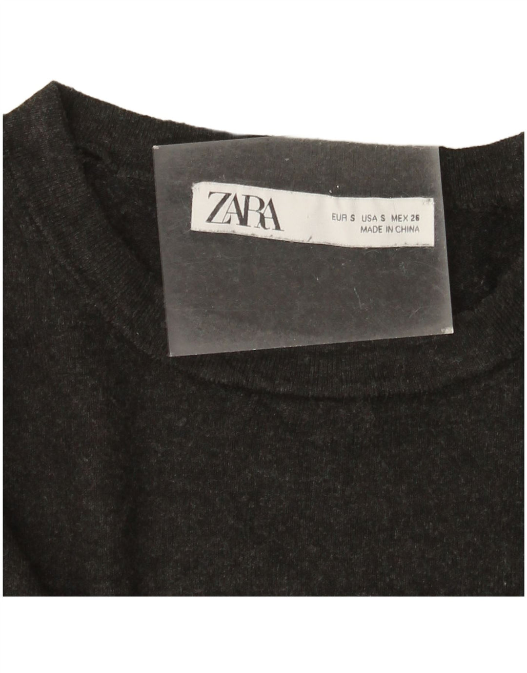 Maglione maglione con scollo a barca da donna Zara UK 10 piccolo grigio