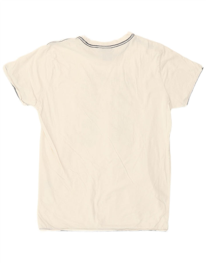 T-shirt grafica da ragazzo North Sails 15-16 anni bianco sporco maculato