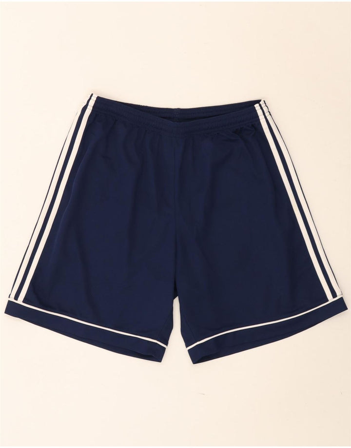Pantaloncini sportivi Adidas Climalite da uomo di grandi dimensioni in poliestere blu navy