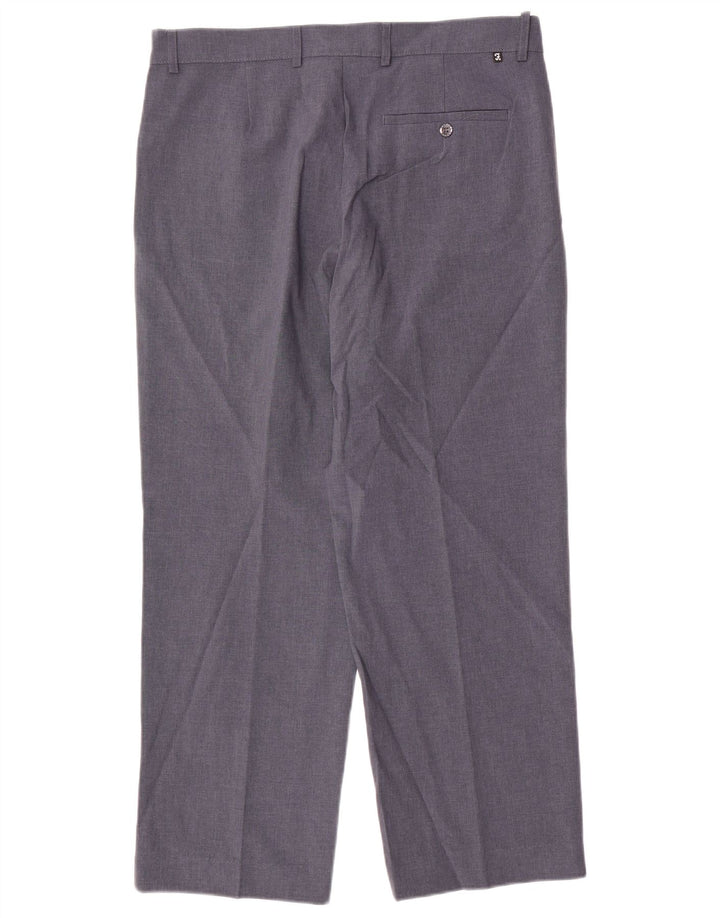 Pantaloni casual dritti da uomo Farah W36 L29 poliestere blu
