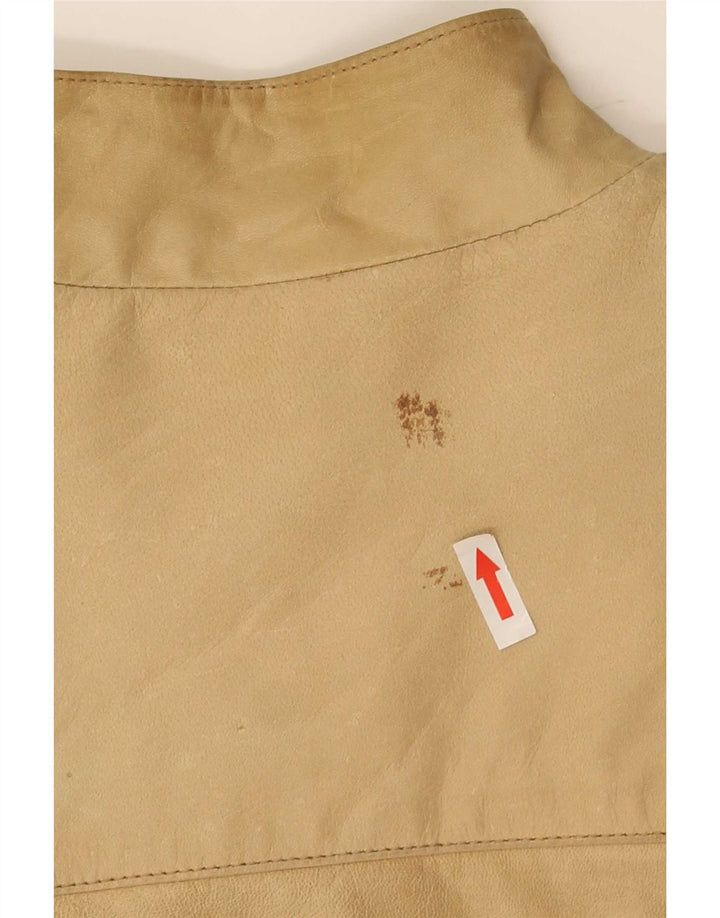 Giacca In Pelle Donna Conbipel IT 44 Beige Medio