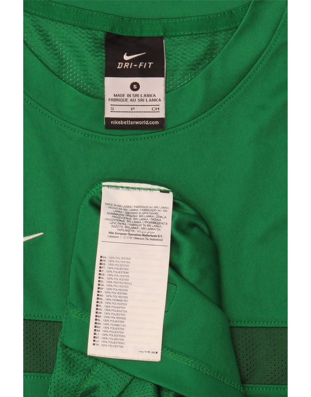 T-shirt Nike Dri Fit da uomo, piccola, in poliestere verde