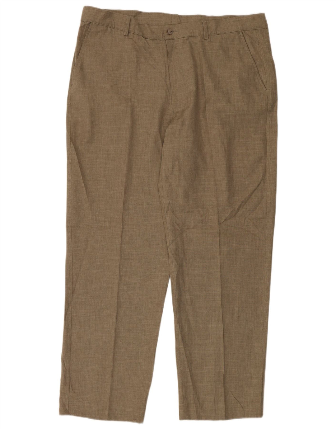 Pantaloni casual affusolati da uomo Farah W40 L31 poliestere marrone