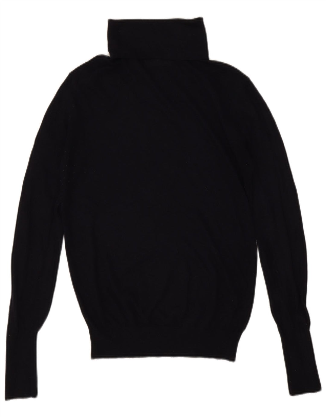 Maglione maglione a collo alto da donna Zara UK 12 Medio blu navy modal