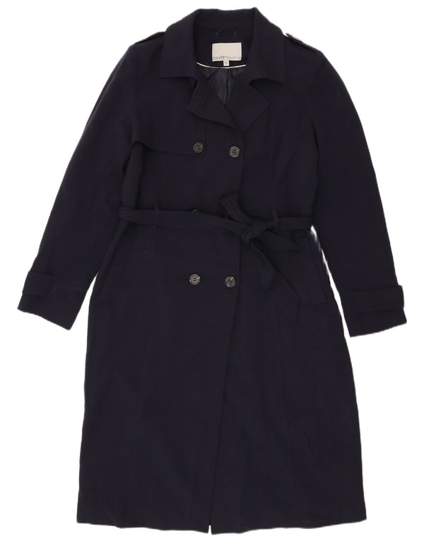 Trench da donna Oasis UK 16 grande poliestere blu navy