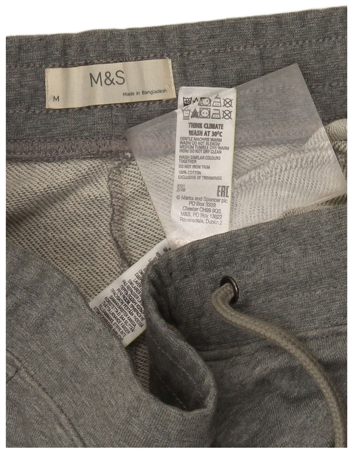 Pantaloni da tuta da uomo Marks & Spencer Joggers Cotone grigio medio