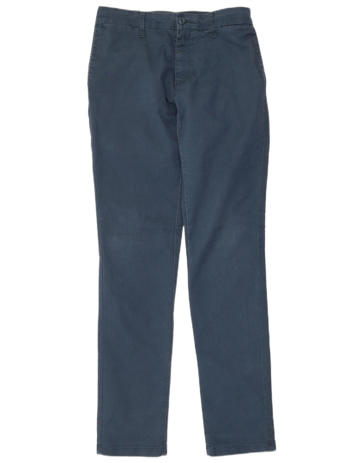 Pantaloni chino slim da uomo Carhartt W33 L34 poliestere blu navy