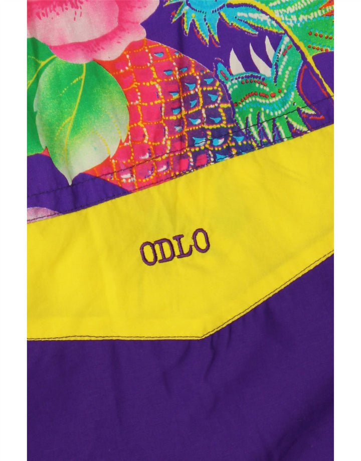 Giacca anorak oversize da donna ODLO EU 36 Small Purple Floral Poliestere