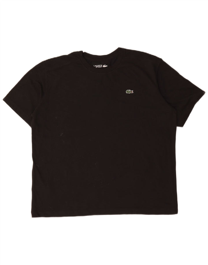 T-shirt Lacoste da uomo vestibilità regolare, taglia grande, in cotone nero