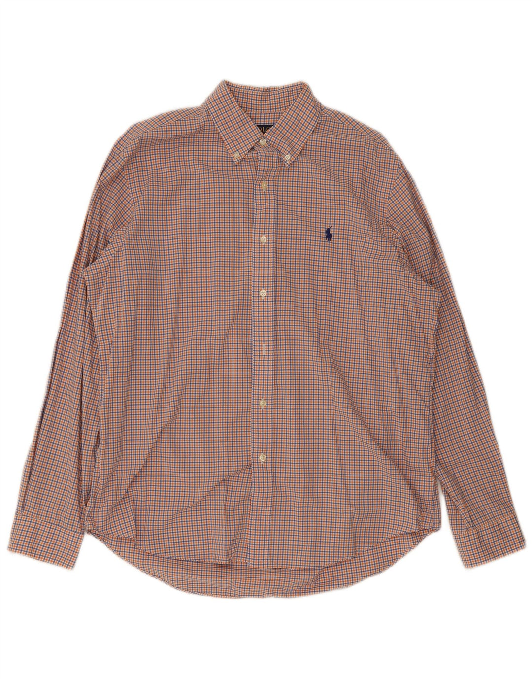 Polo Ralph Lauren Camicia da uomo grande in cotone a quadretti multicolore