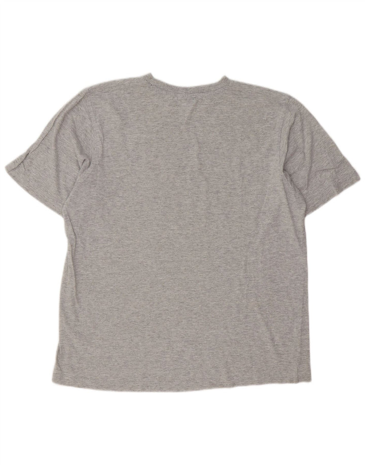 T-shirt grafica da uomo Coveri Top in cotone chiazzato grigio medio
