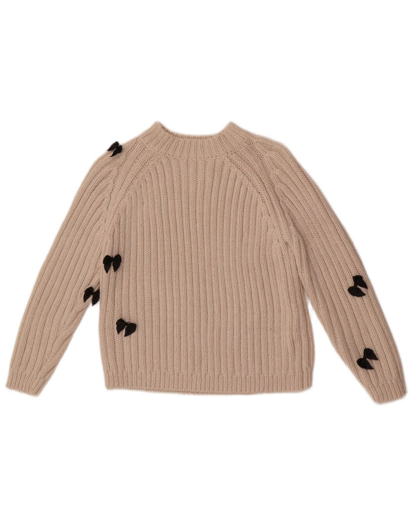 Maglione Zara per ragazze con collo alto 9-10 anni in acrilico beige