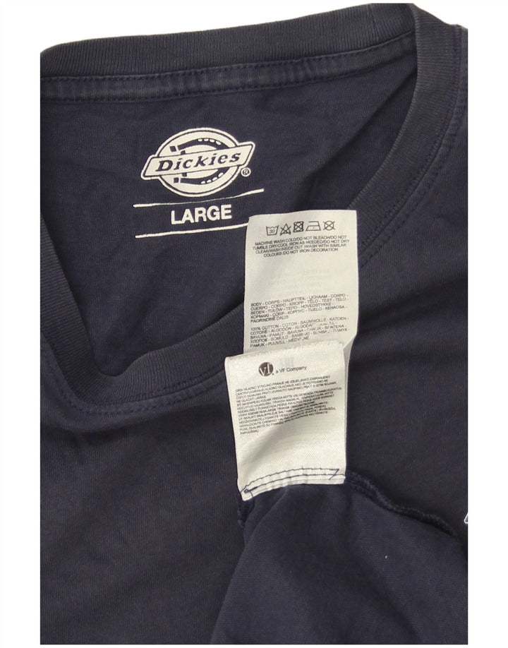 Maglietta da uomo Dickies Top Large in cotone blu navy