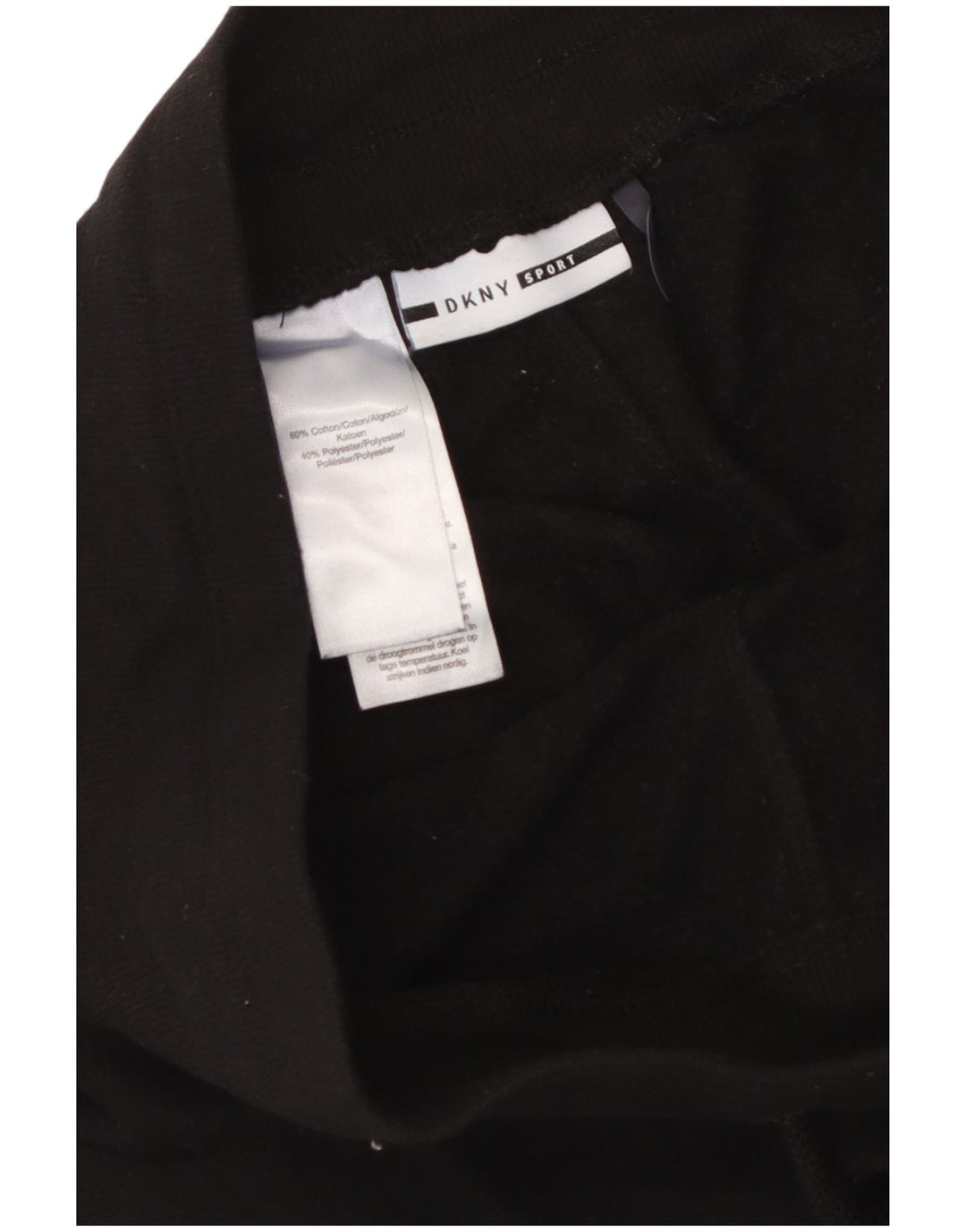 Pantaloni da tuta con grafica DKNY da uomo Joggers cotone medio nero