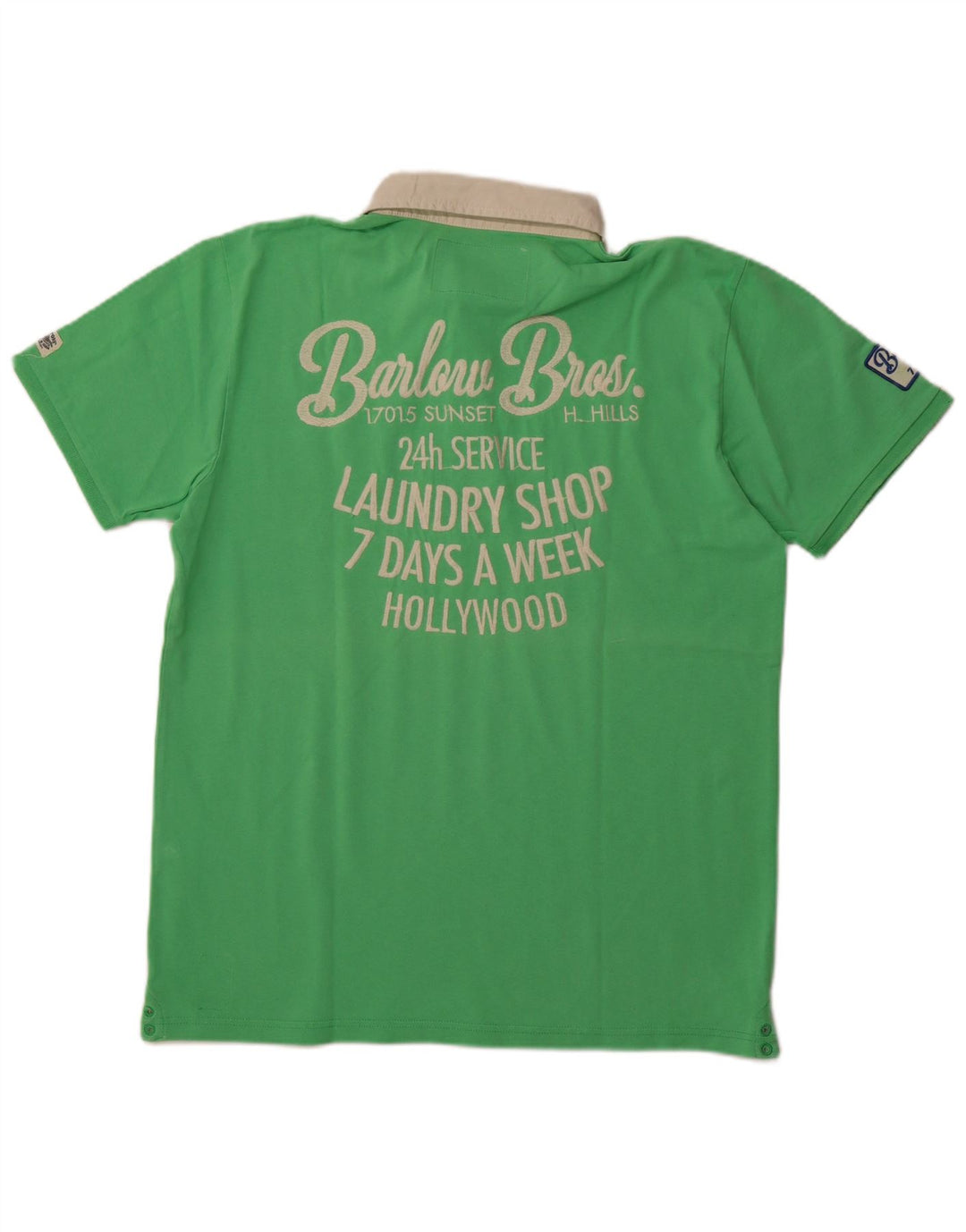 Polo da rugby grafica da uomo SCOTCH & SODA XL in cotone verde
