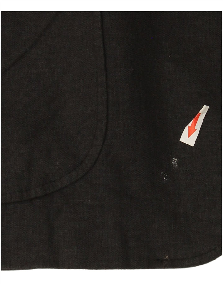 Giacca blazer a 2 bottoni da uomo Marks & Spencer UK 42 grande lino blu navy