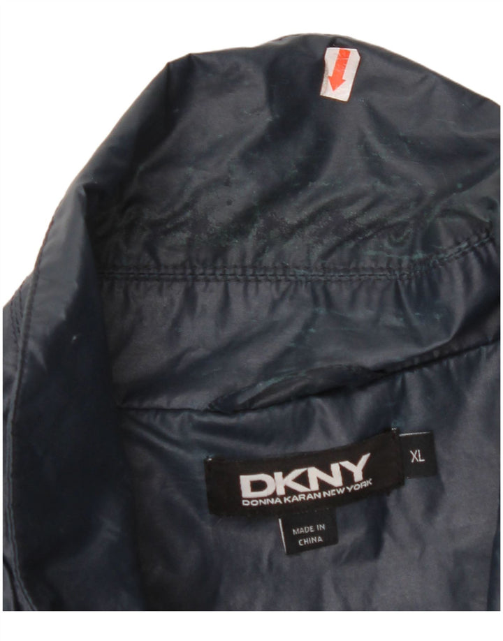 Giacca antipioggia da uomo DKNY UK 42 XL Cotone blu navy