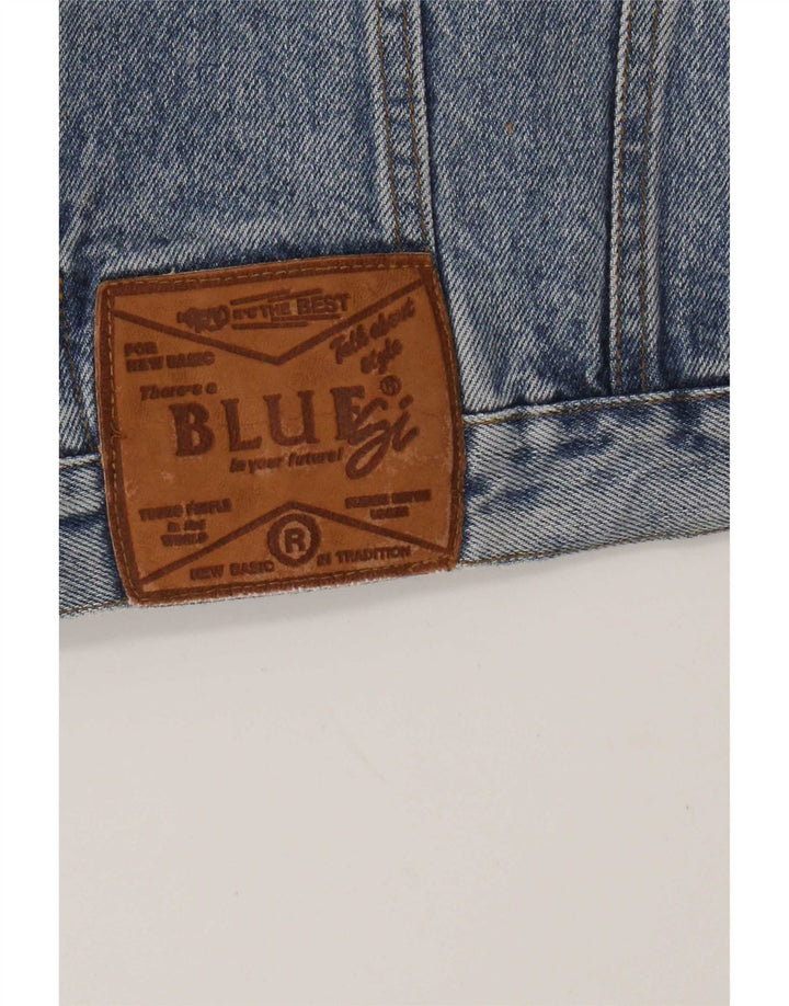 Giacca di jeans vintage da uomo UK 40 grande blu