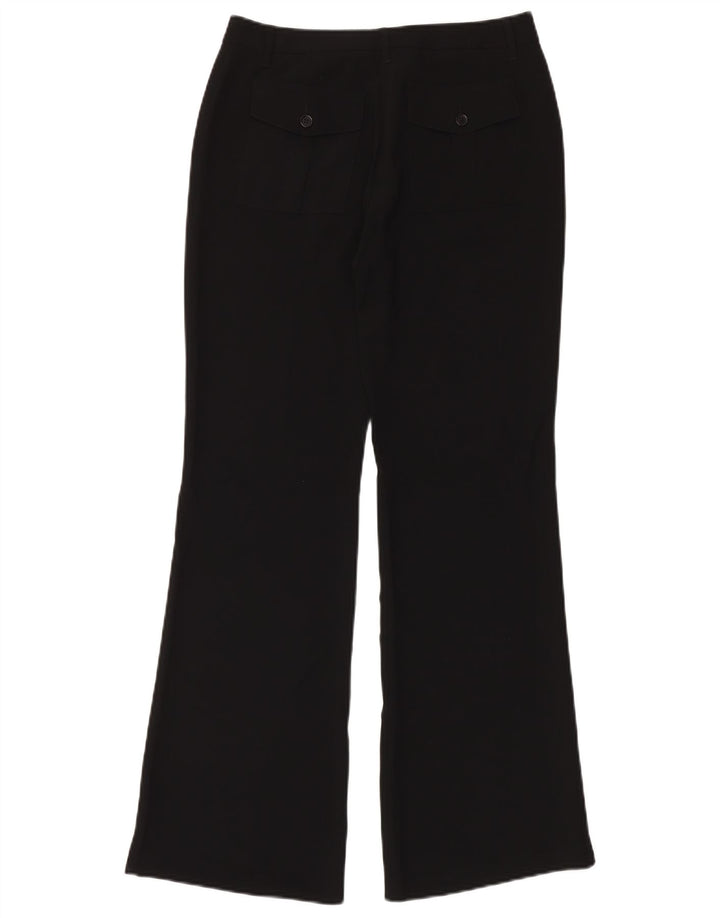 Pantaloni Bootcut da donna Benetton IT 44 Medium W30 L34 Poliestere nero