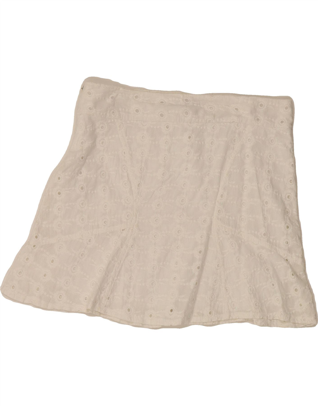 VINTAGE Womens Mini Skirt Medium W28  White Floral Vintage Vintage and Second-Hand Vintage from Messina Hembry 
