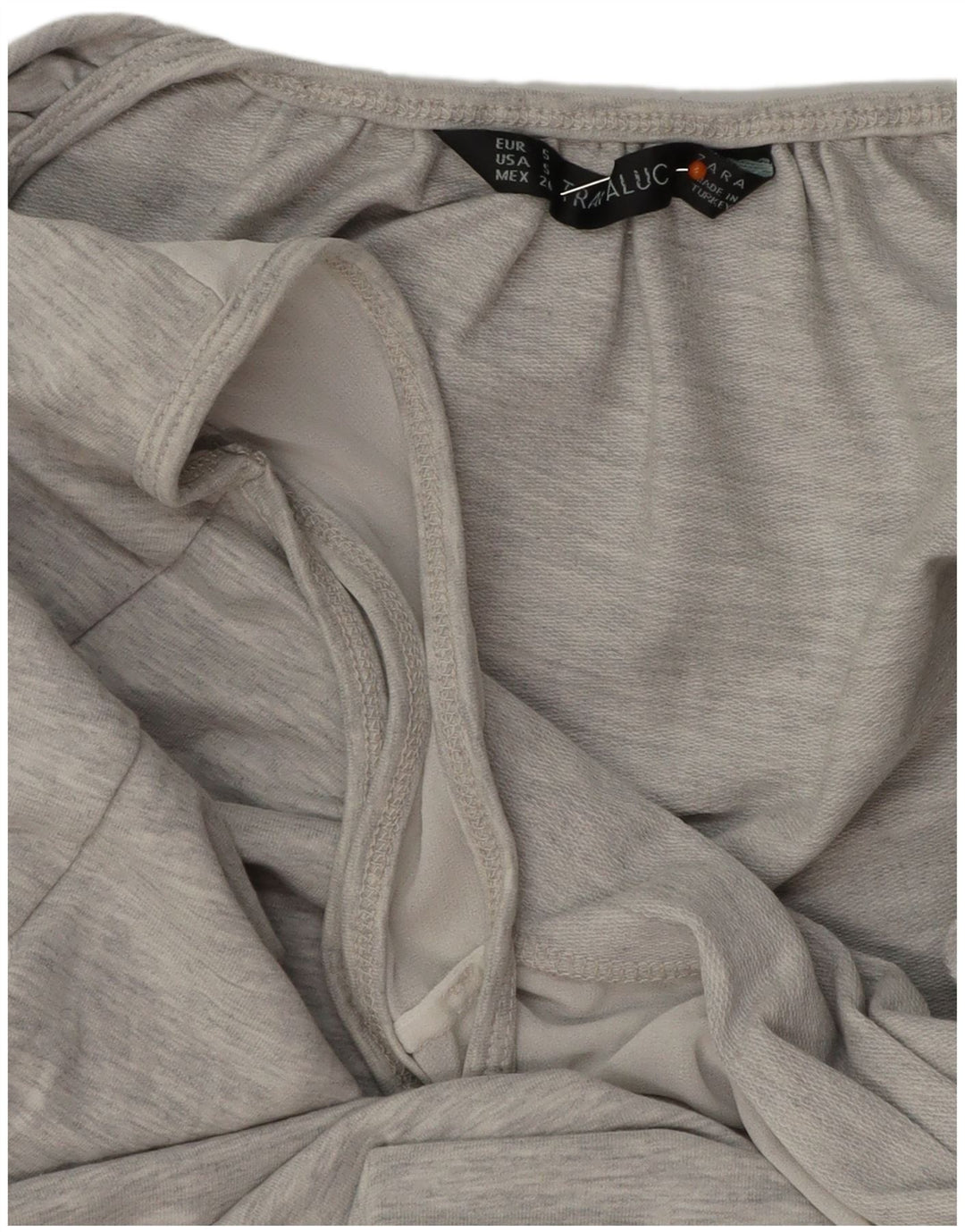 Abito basic senza maniche da donna ZARA UK 10 piccolo grigio