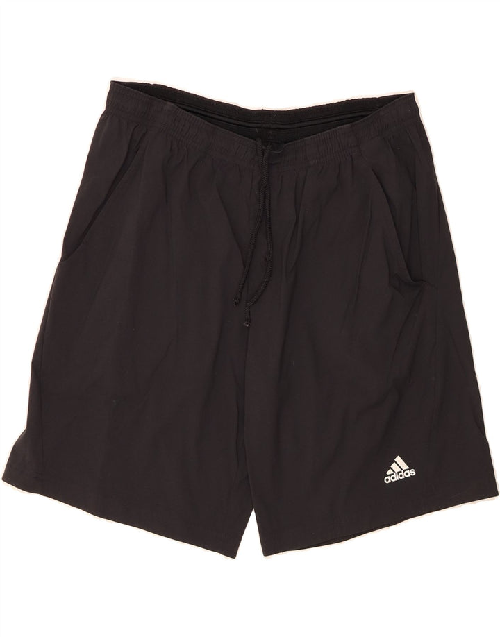 ADIDAS Mens Climalite Sport Shorts Large  Black Nylon Vintage Adidas and Second-Hand Adidas from Messina Hembry 