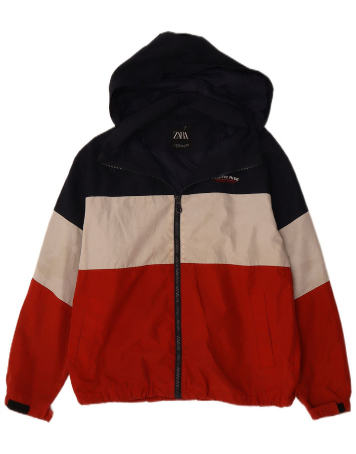 Giubbotto bomber con cappuccio Zara per ragazzi 13-14 anni multicolore Colourblock