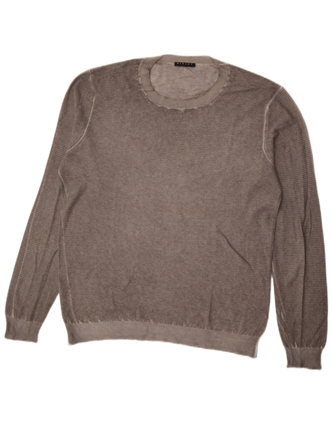 Maglione maglione girocollo da uomo Sisley grande grigio