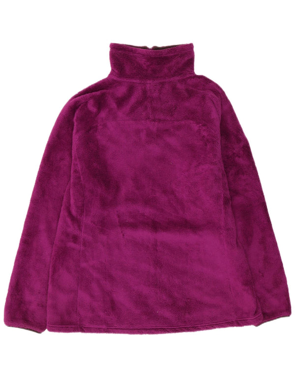 Maglione in pile da donna con collo e zip The North Face UK 18 XL Poliestere viola