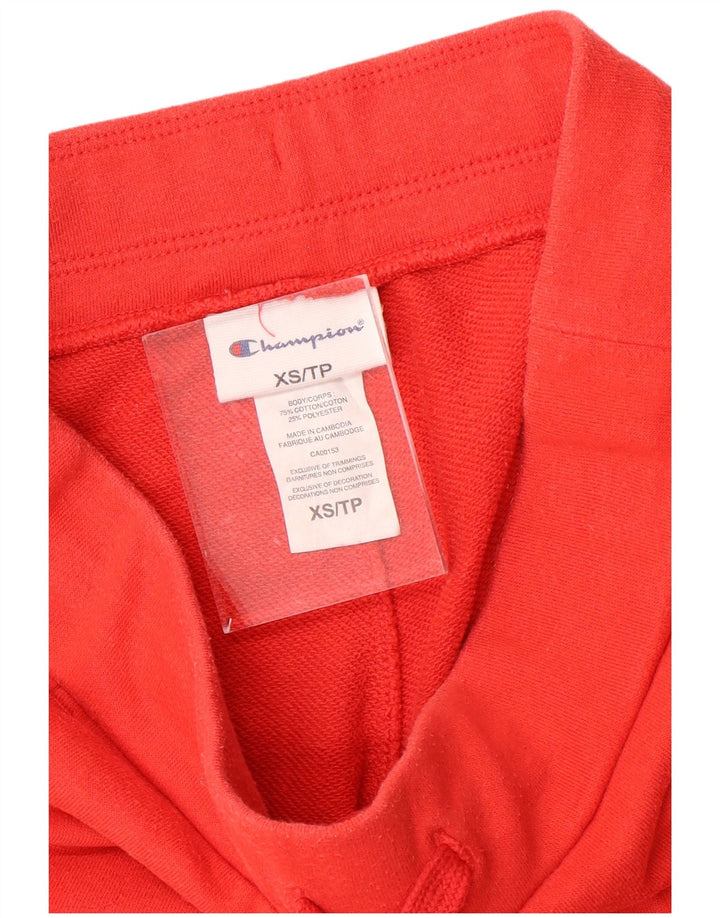 Pantaloncini sportivi Champion da donna UK 6 XS rosso cotone