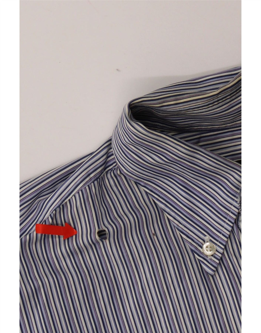 Camicia Etro Uomo Taglia 40 Cotone Rigato Medio Blu