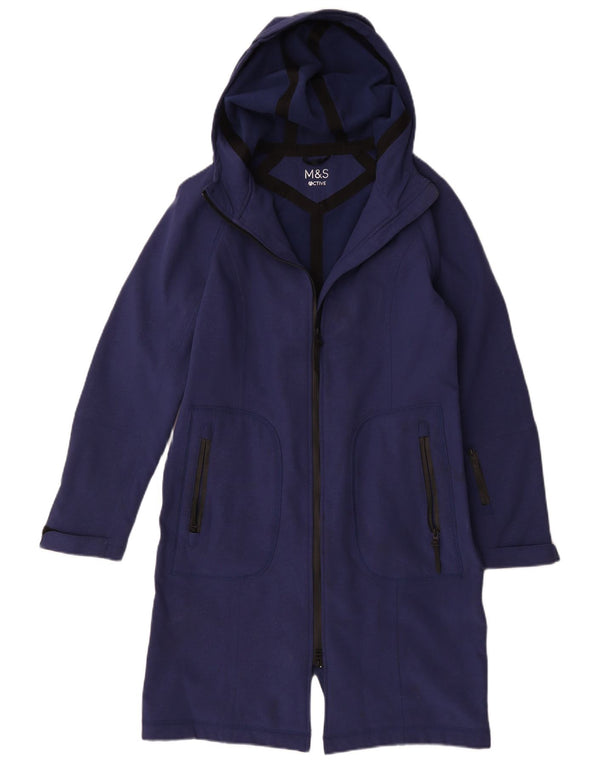 Impermeabile con cappuccio da donna Marks & Spencer UK 14 medio blu navy