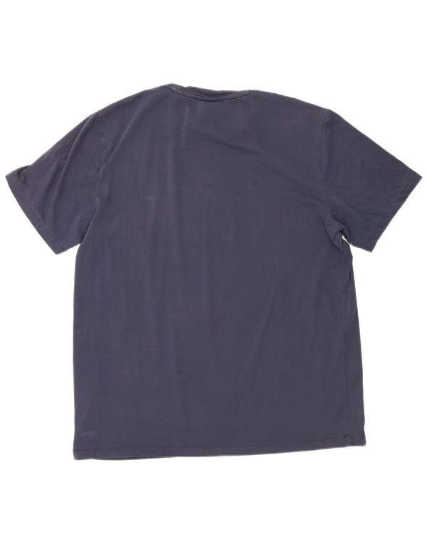 T-shirt Nike Dri Fit da uomo Top XL in cotone blu navy