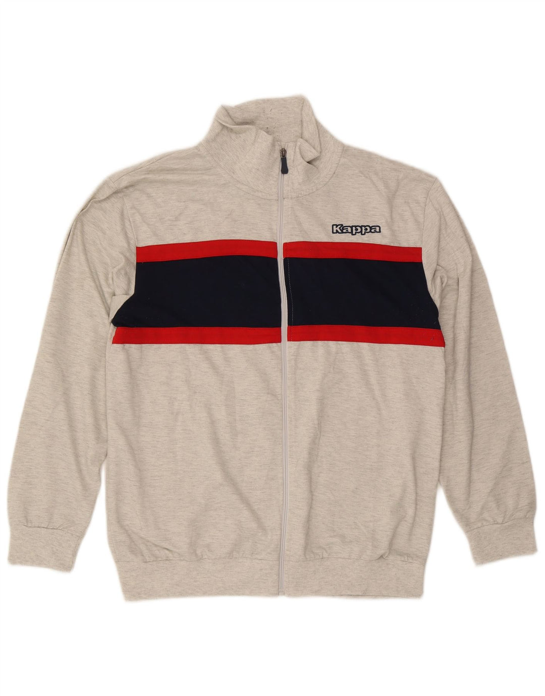 Giacca da tuta da uomo Kappa 2XL Poliestere color block grigio
